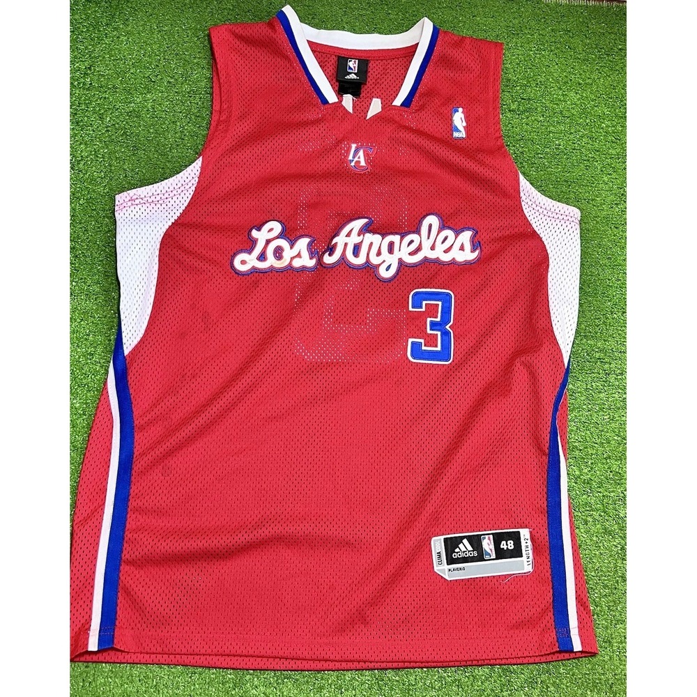 Chris Paul Los‎ Angeles Clippers NBA Adidas #3 Red Swingman Jersey Size 48 +2